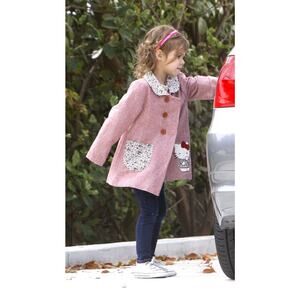 Misha Lulu for Hello Kitty Coat Floral Embroidered Girls size 6